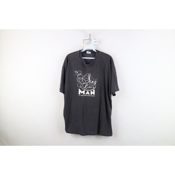 Vintage 90s Mens XL Faded Sing Like A Man The Vancouver Mens Chorus T-Shirt USA - Picture 1 of 13